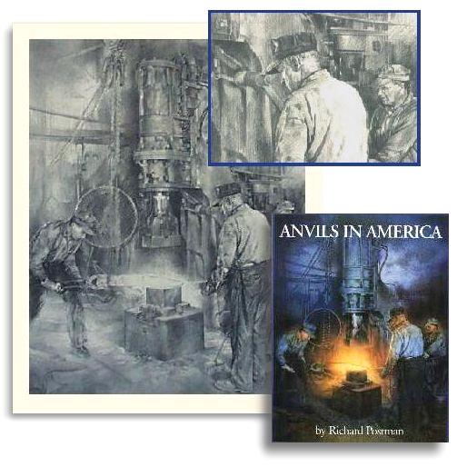 The last Anvil Makers print and painting by Nathan Greene